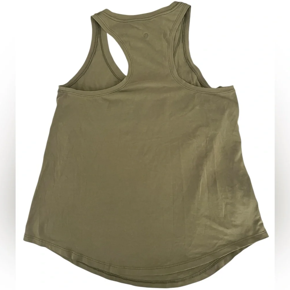 Women's Lululemon Olive Green Tank Top Size S - Picture 2 of 3